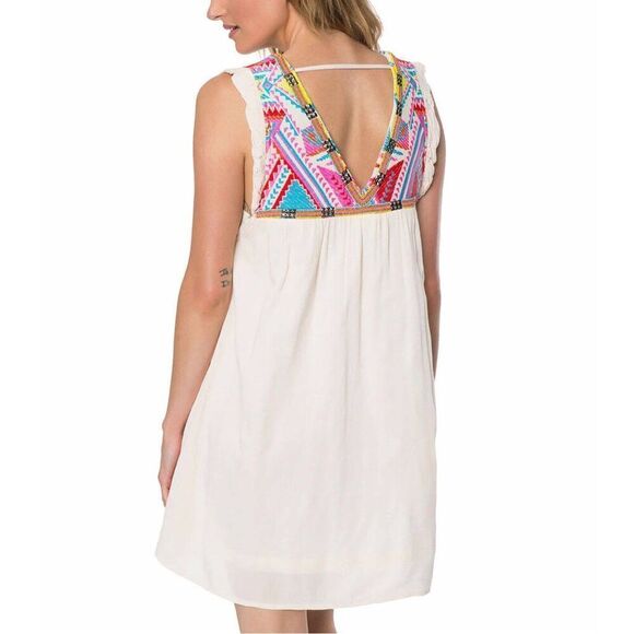Women’s O’Neill O Neil Embroidered Flowy Tropical Cove Dress - Sz S - Picture 2 of 4
